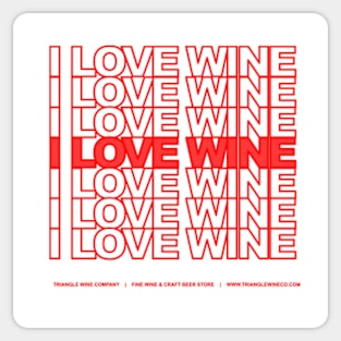 I Love Wine x7 Sticker